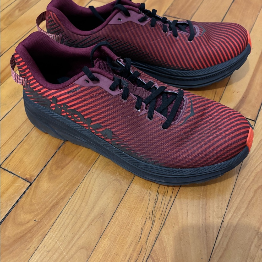 Hoka One One Red and Black Swim Gear